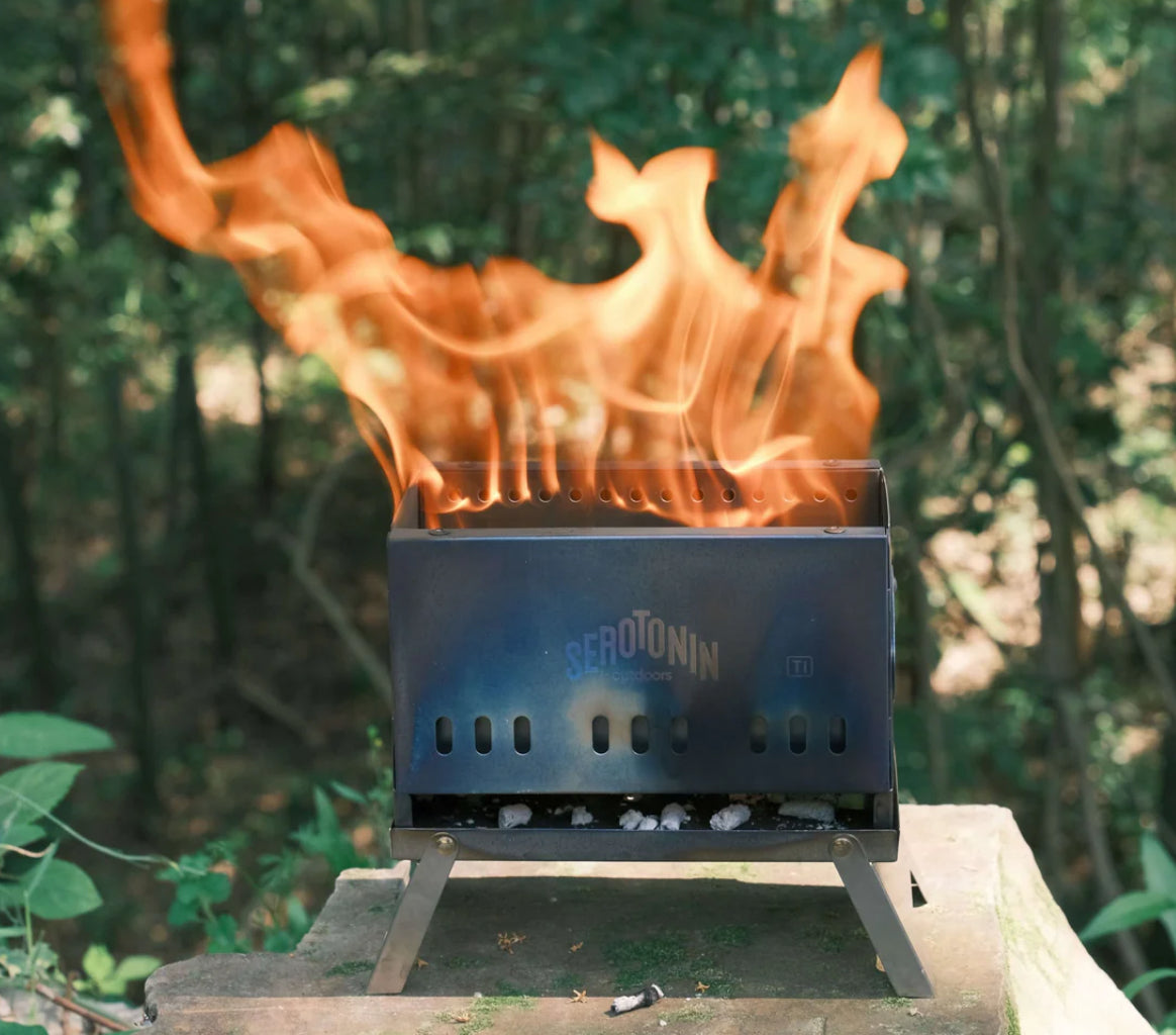 SEROTONIN Mini Firefly Stove Stainless Steel -complete setup was £64.99 now £44.99
