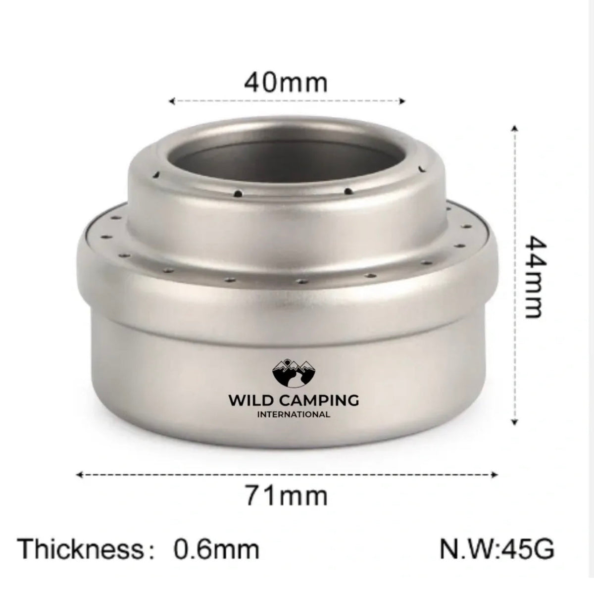 Wild Camping International- Titanium Alcohol Stove was £24 now £19