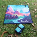 BumDry - waterproof sit pad - Mountains